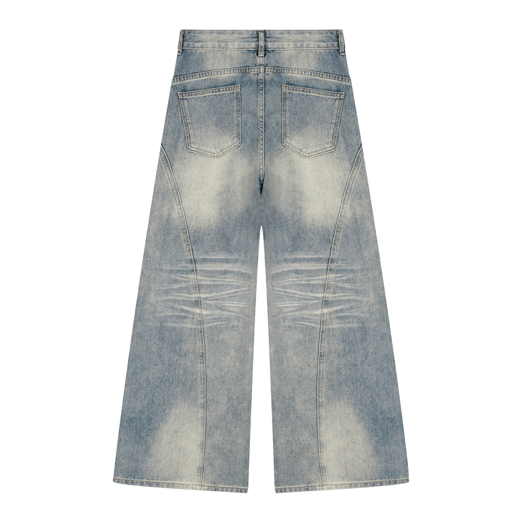 Box Box Boutique Vintage Wash Wide Leg Denim Jeans