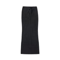 Dyed Washed Drawstring Maxi Skirt