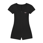 Women's Dual-Function Cape Tie-Waist Romper