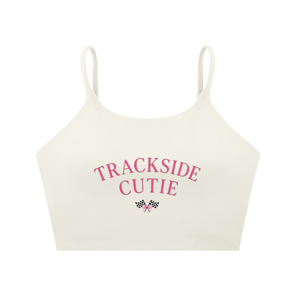 Trackside Spaghetti Strap Yoga Sports Crop