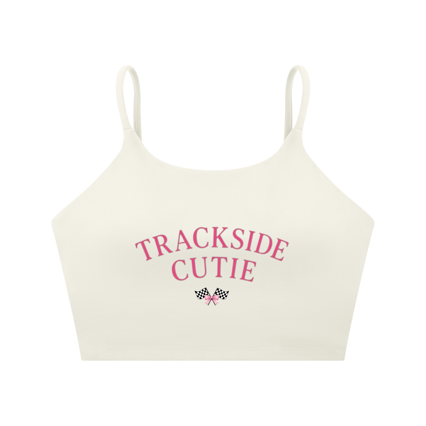 Trackside Spaghetti Strap Yoga Sports Crop