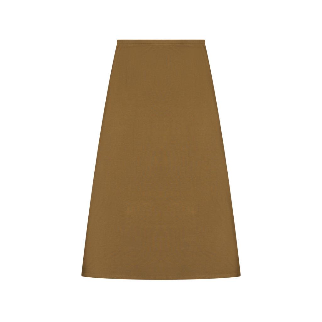 Women's Solid Color Knit Maxi Skirt