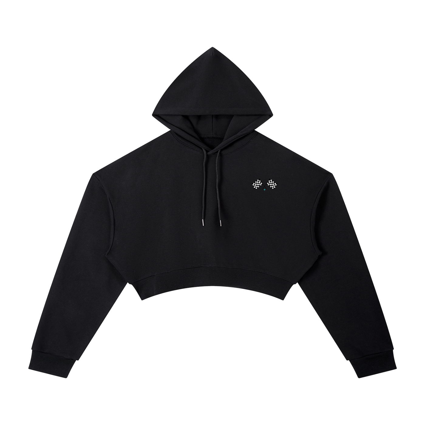 Trackside Essential Cropped Hoodie