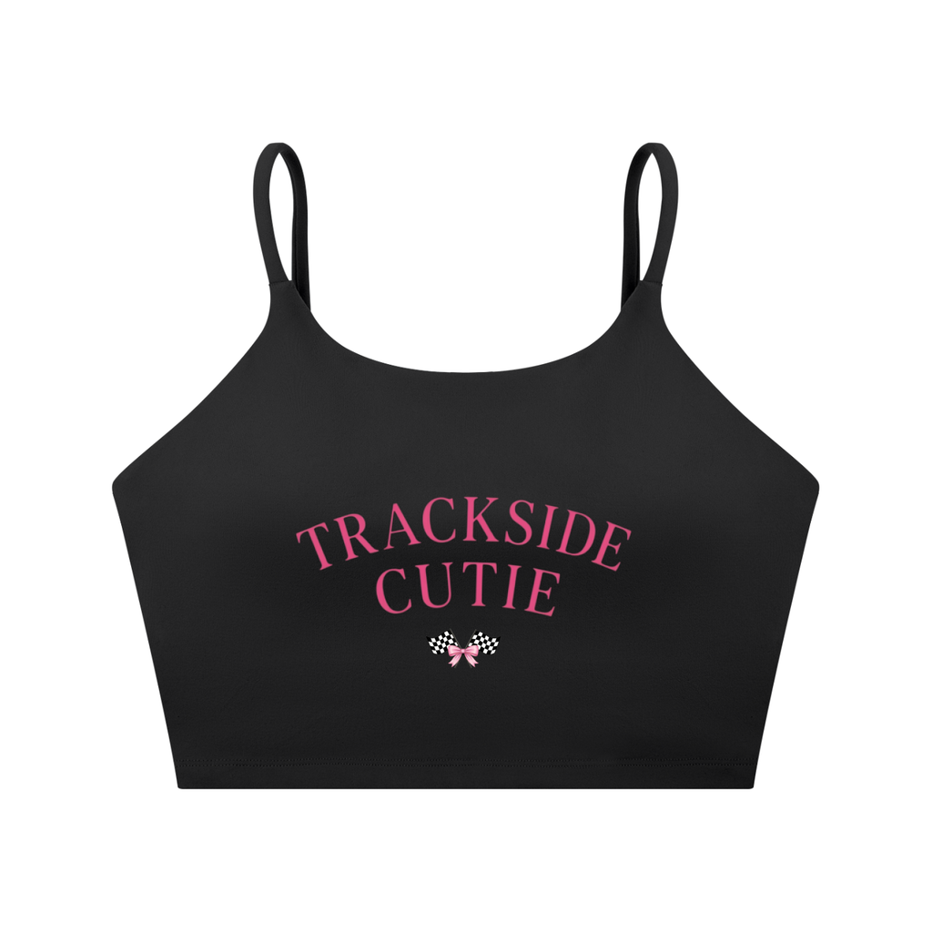 Trackside Spaghetti Strap Yoga Sports Crop