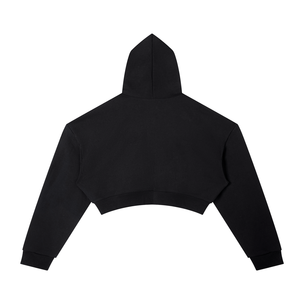 Box Box Boutique Women's Cropped Hoodie – Precision Club Essential, Cotton Blend
