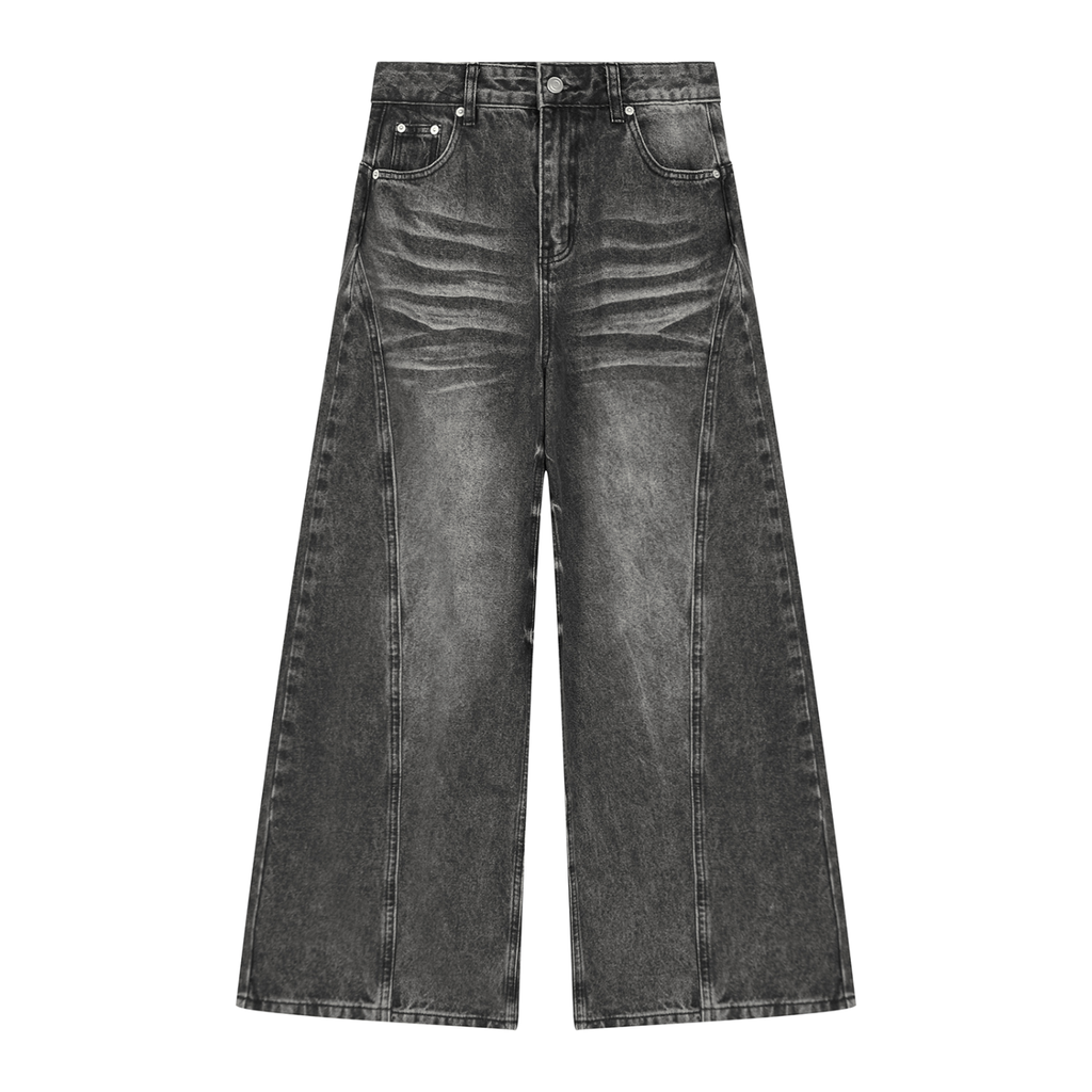 Box Box Boutique Vintage Wash Wide Leg Denim Jeans