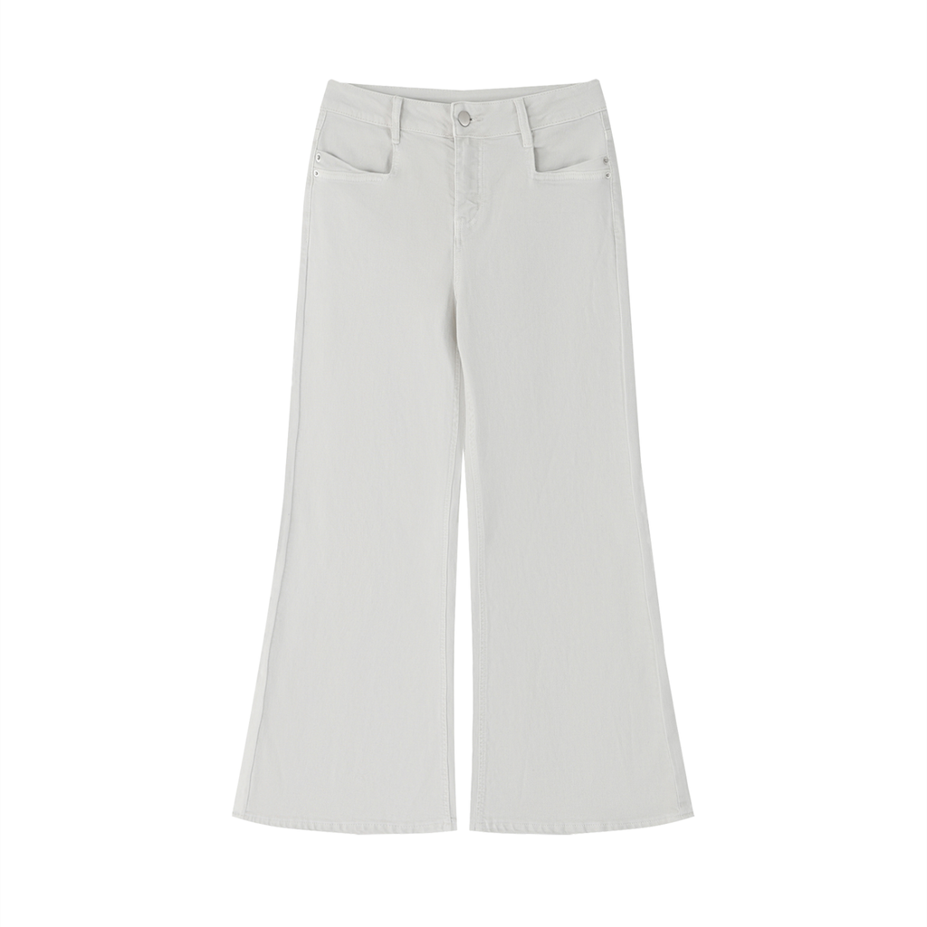 Box Box Boutique Women's Vintage Wash Flared Leg Jeans