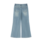 Box Box Boutique Women's Vintage Wash Flared Leg Jeans