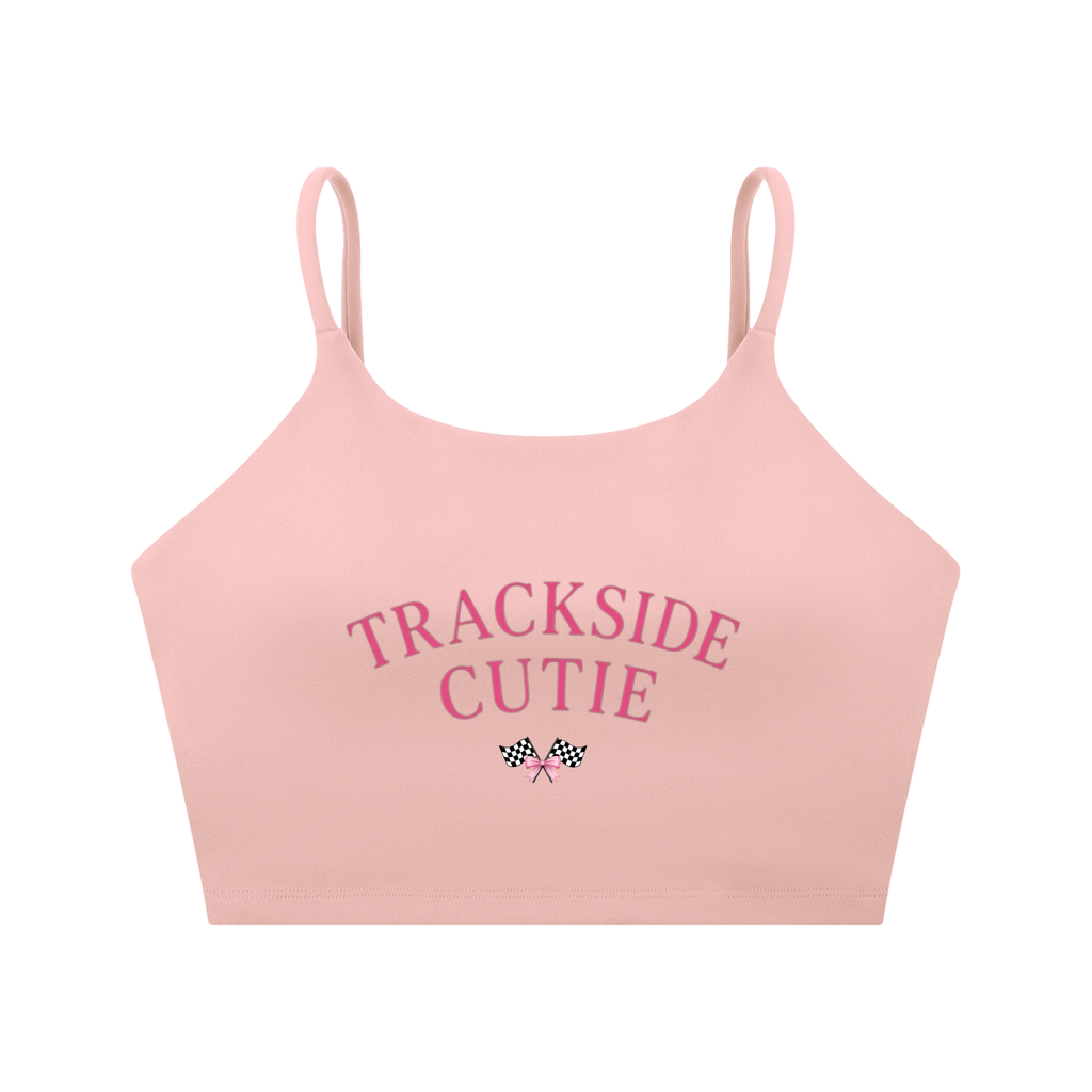 Trackside Spaghetti Strap Yoga Sports Crop