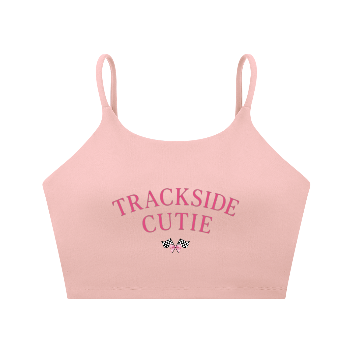 Trackside Spaghetti Strap Yoga Sports Crop
