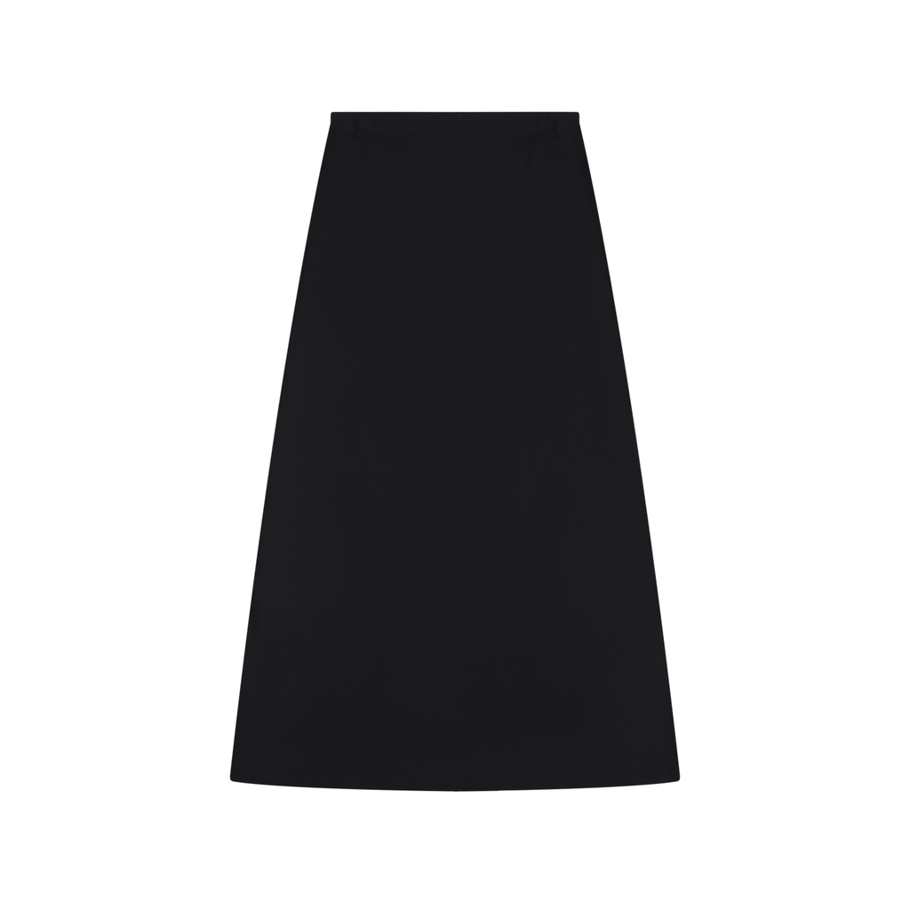 Women's Solid Color Knit Maxi Skirt