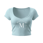 Monaco Slim Cap Sleeve Crop T-Shirt