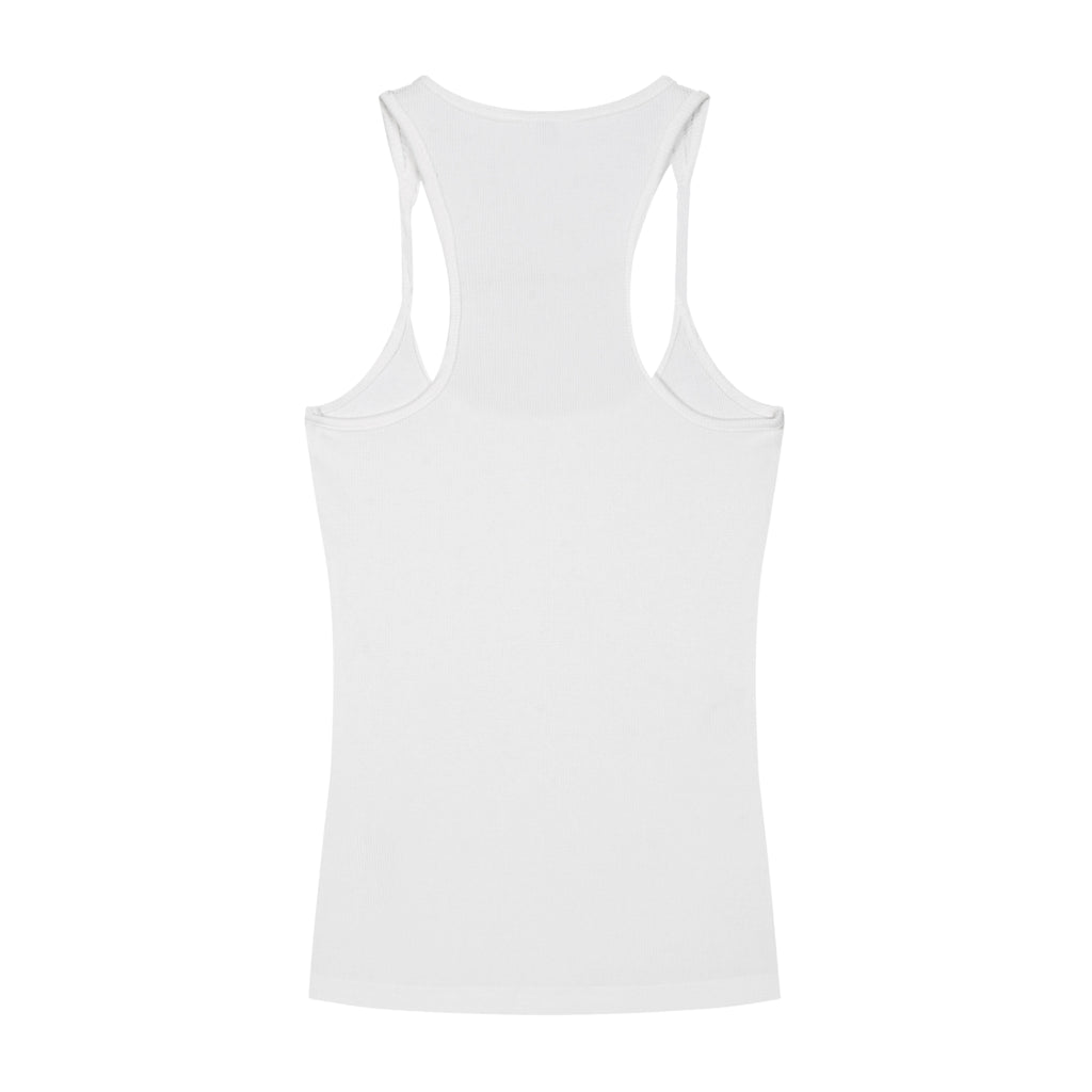 Petite Box Box Baby Slim Fit Ribbed Racerback Tank Top