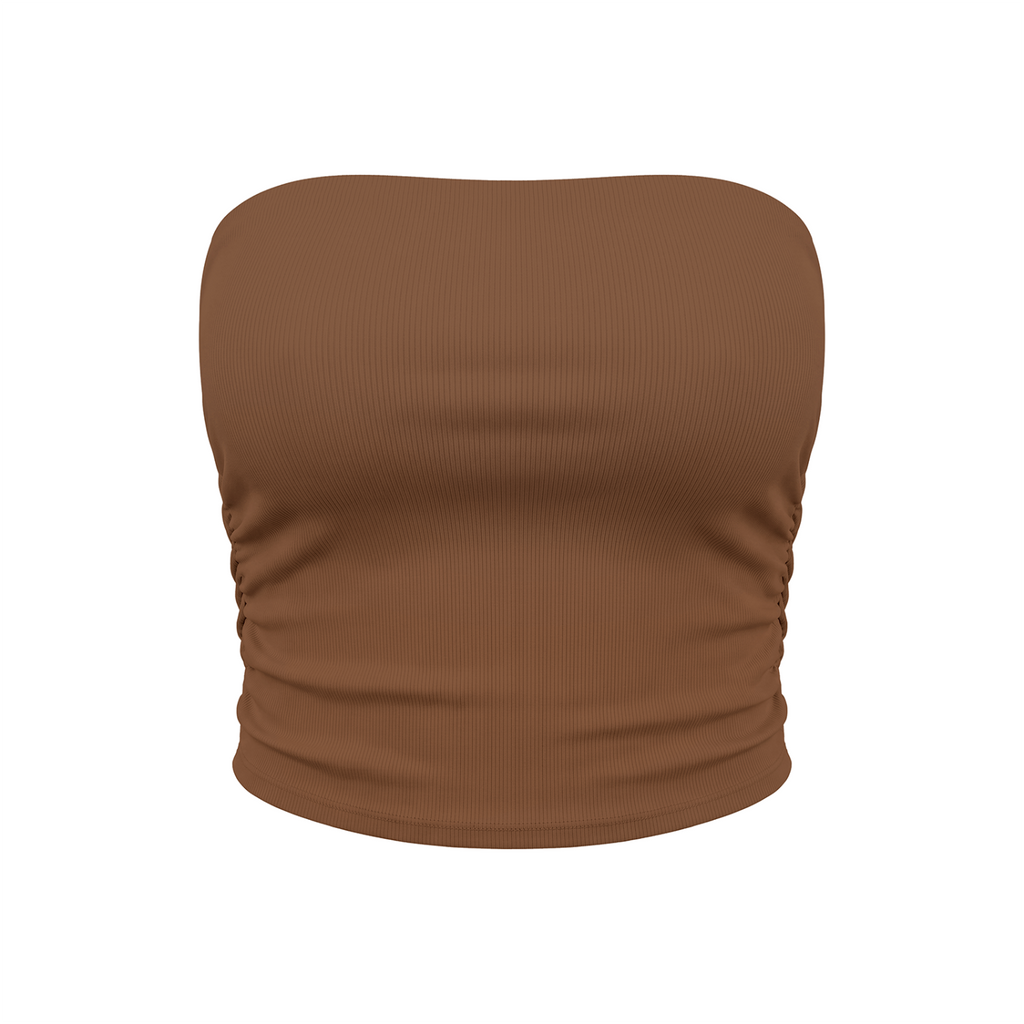 Women’s Ruched Cropped Tube Top