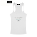 Petite Fit Precision Club Slim Fit Ribbed Racerback Tank Top