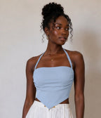 Box Box Boutique Women's Ruched Halter Neck Yoga Tank – Nylon Elastane