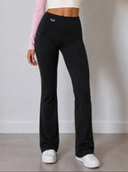 BBB Blk Women's High-Waisted Flare Leggings
