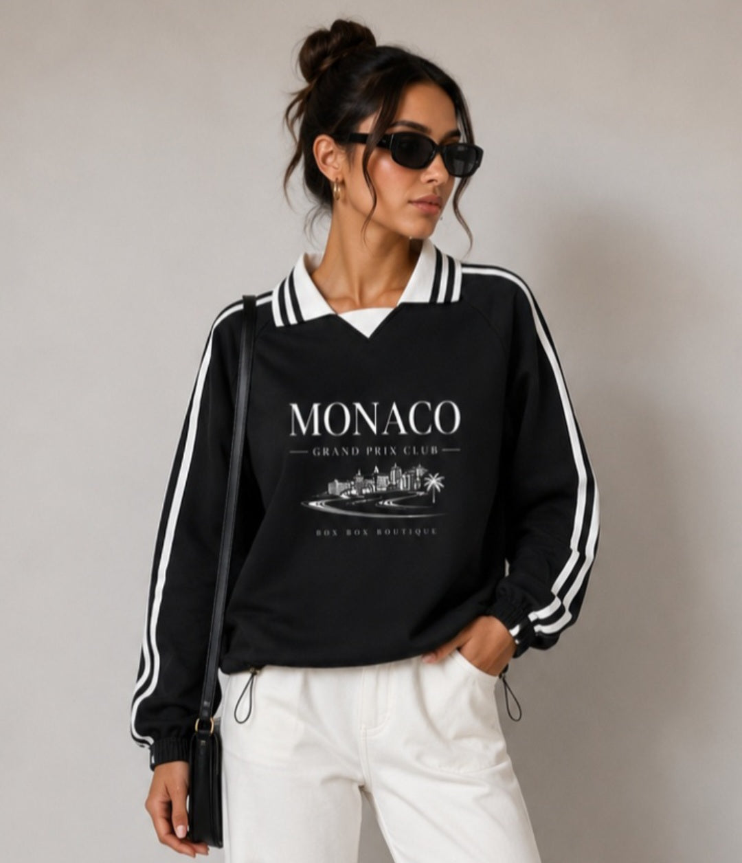 Oversized Monaco Grand Prix Club Sweatshirt — Streetwear Essential