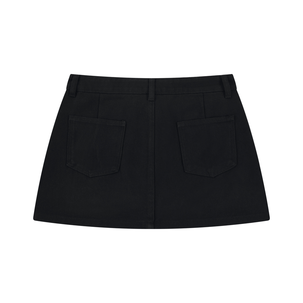 Women's Studded Denim Mini Skirt