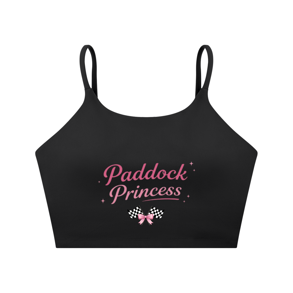 Paddock Princess Spaghetti Strap Yoga Sports Bra