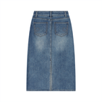 Women’s Vintage Wash Denim Skirt