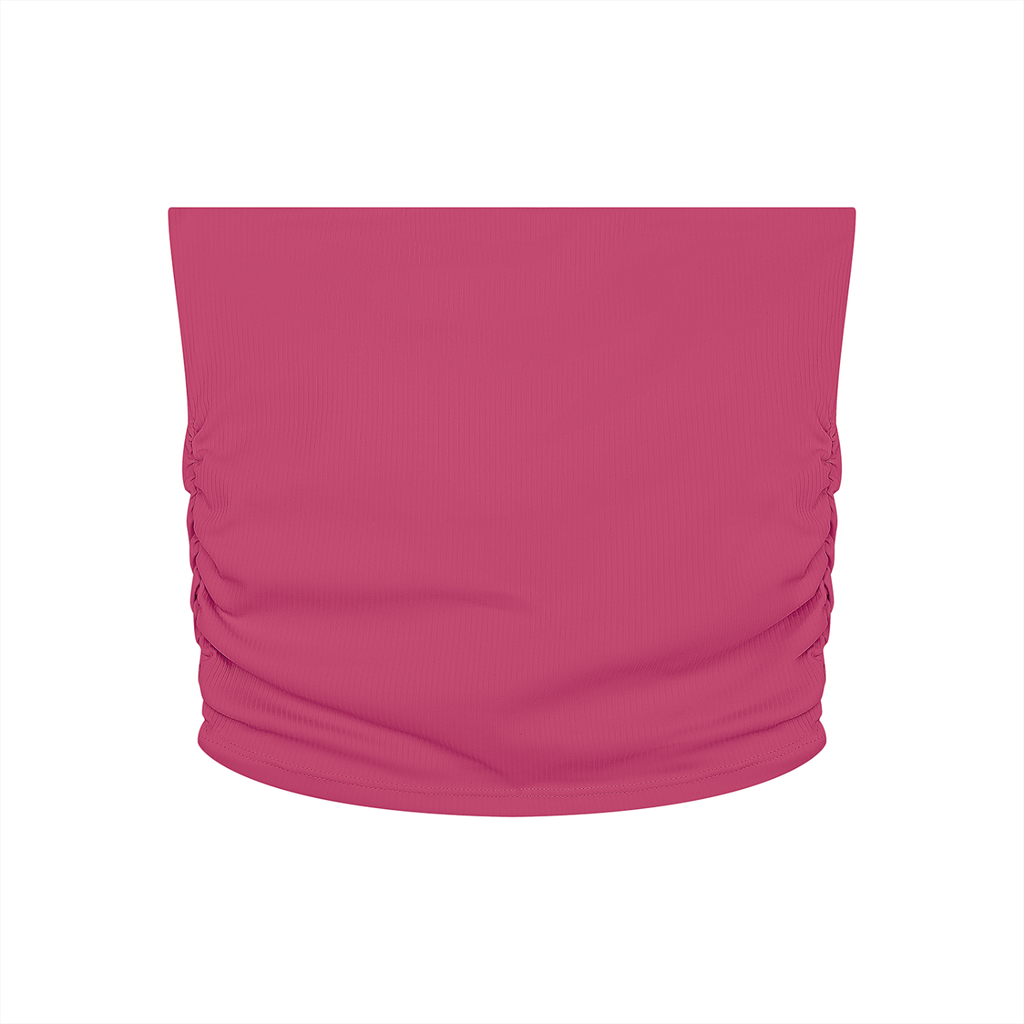 Women’s Ruched Cropped Tube Top