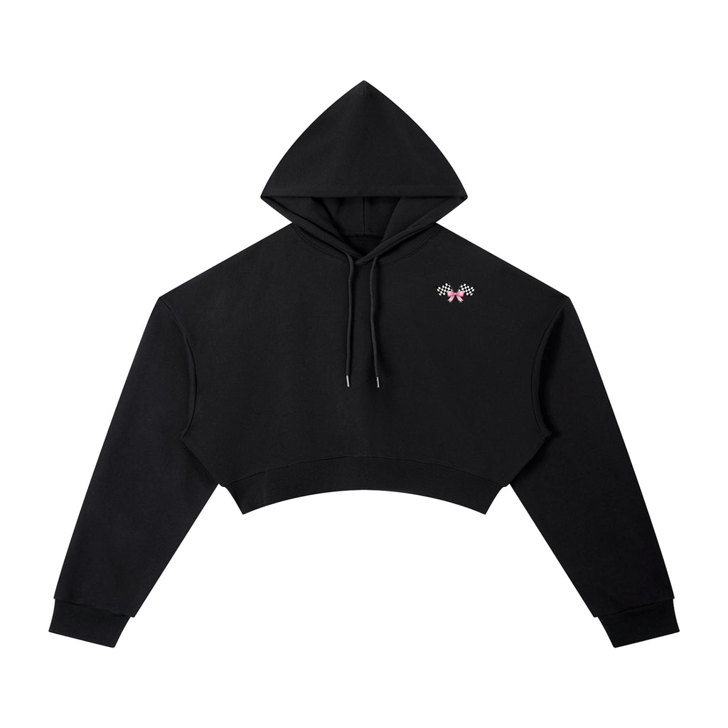 Trackside Cutie Oversized, Lightweight Cropped Hoodie