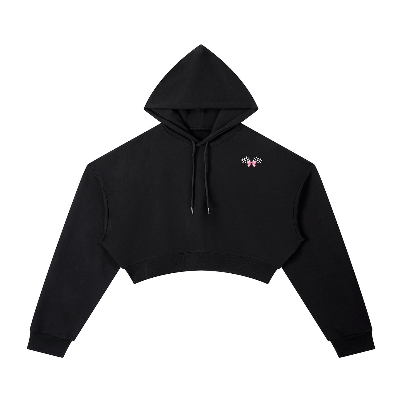 Trackside Cutie Oversized, Lightweight Cropped Hoodie