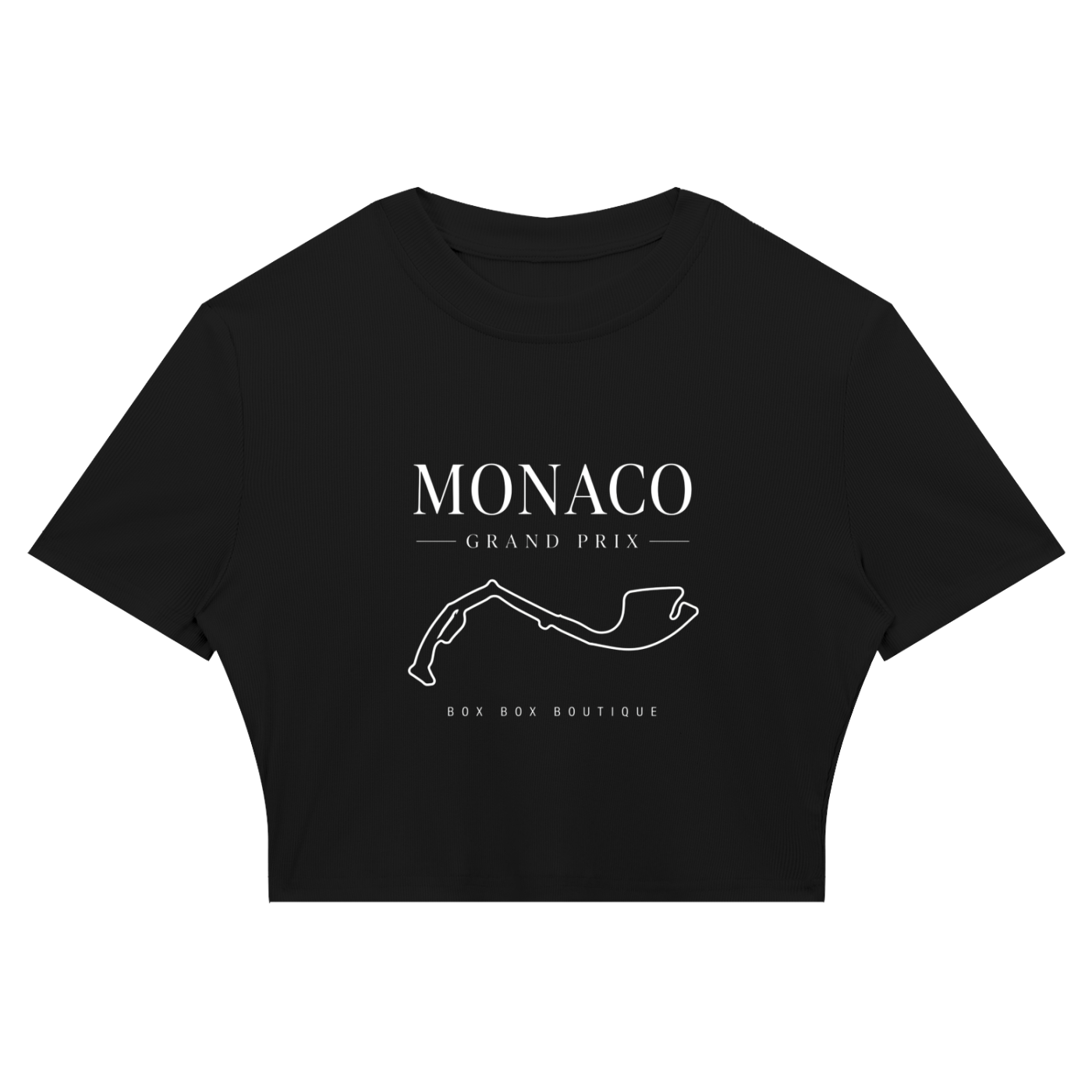 Monaco Women's Slim Ribbed Crop T-Shirt