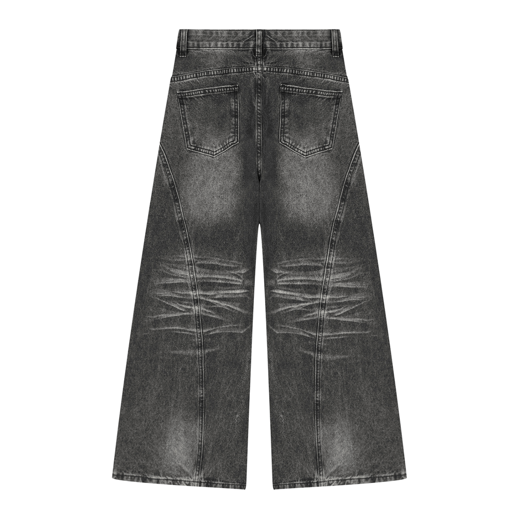 Box Box Boutique Vintage Wash Wide Leg Denim Jeans