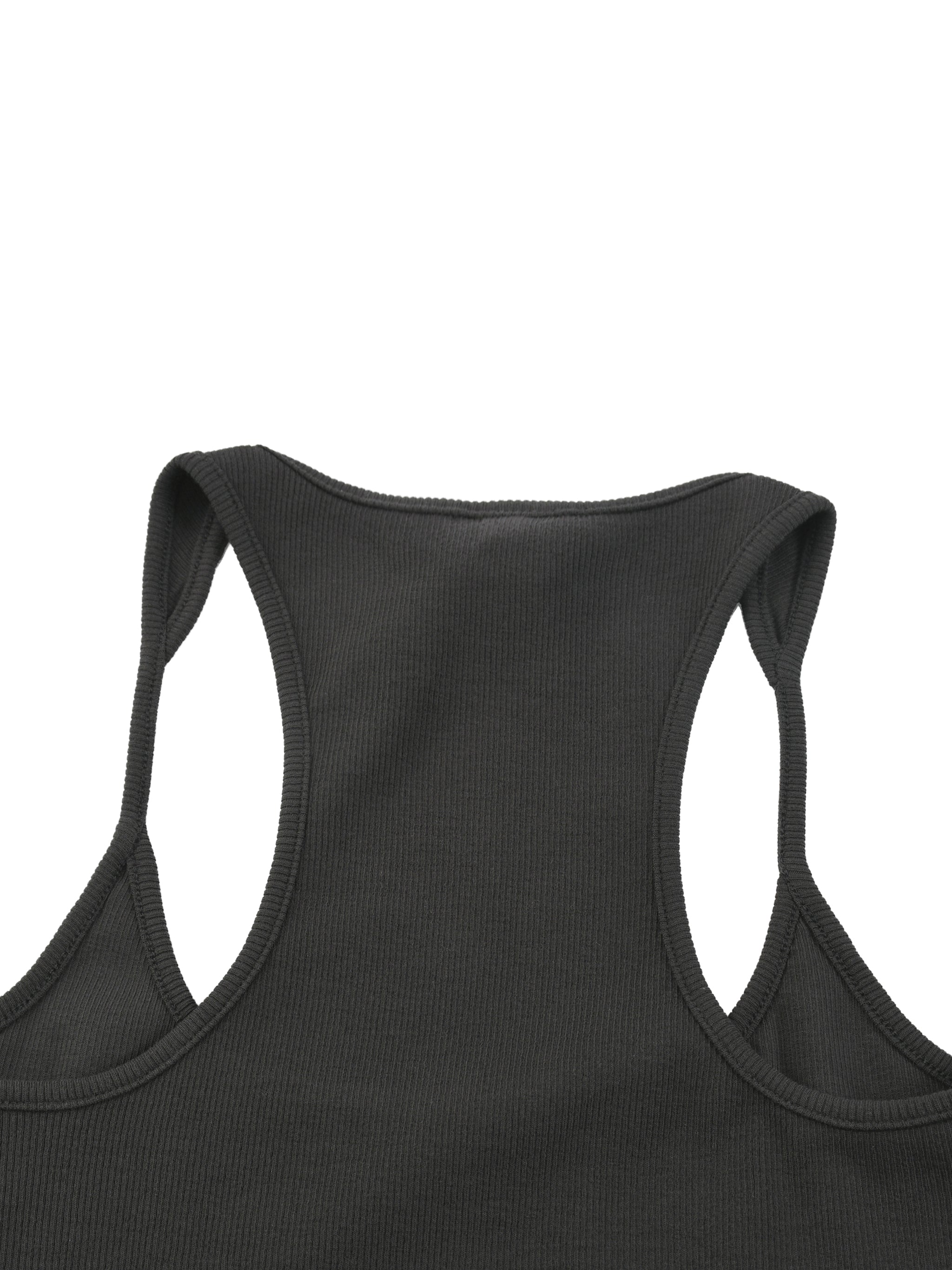 Petite Box Box Baby Slim Fit Ribbed Racerback Tank Top