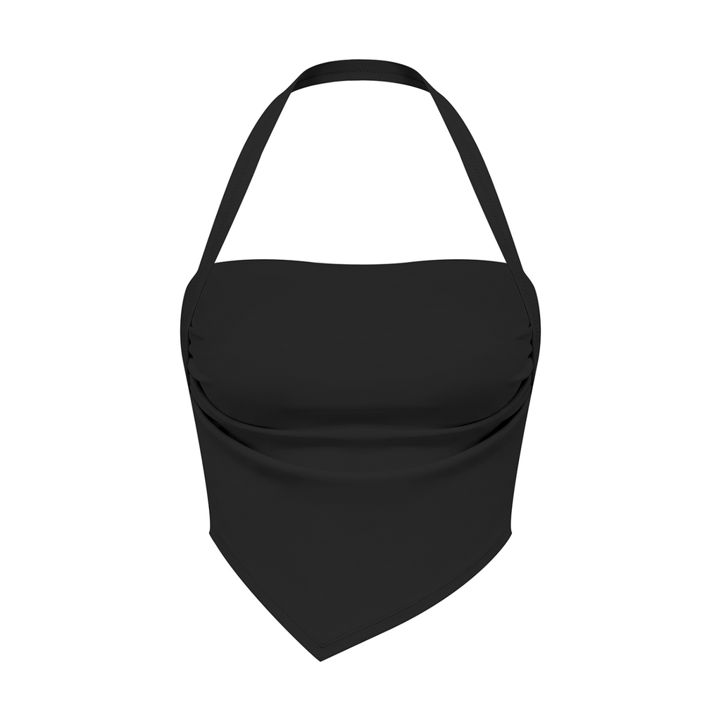 Women’s Ruched Halter Neck Yoga Tank Top