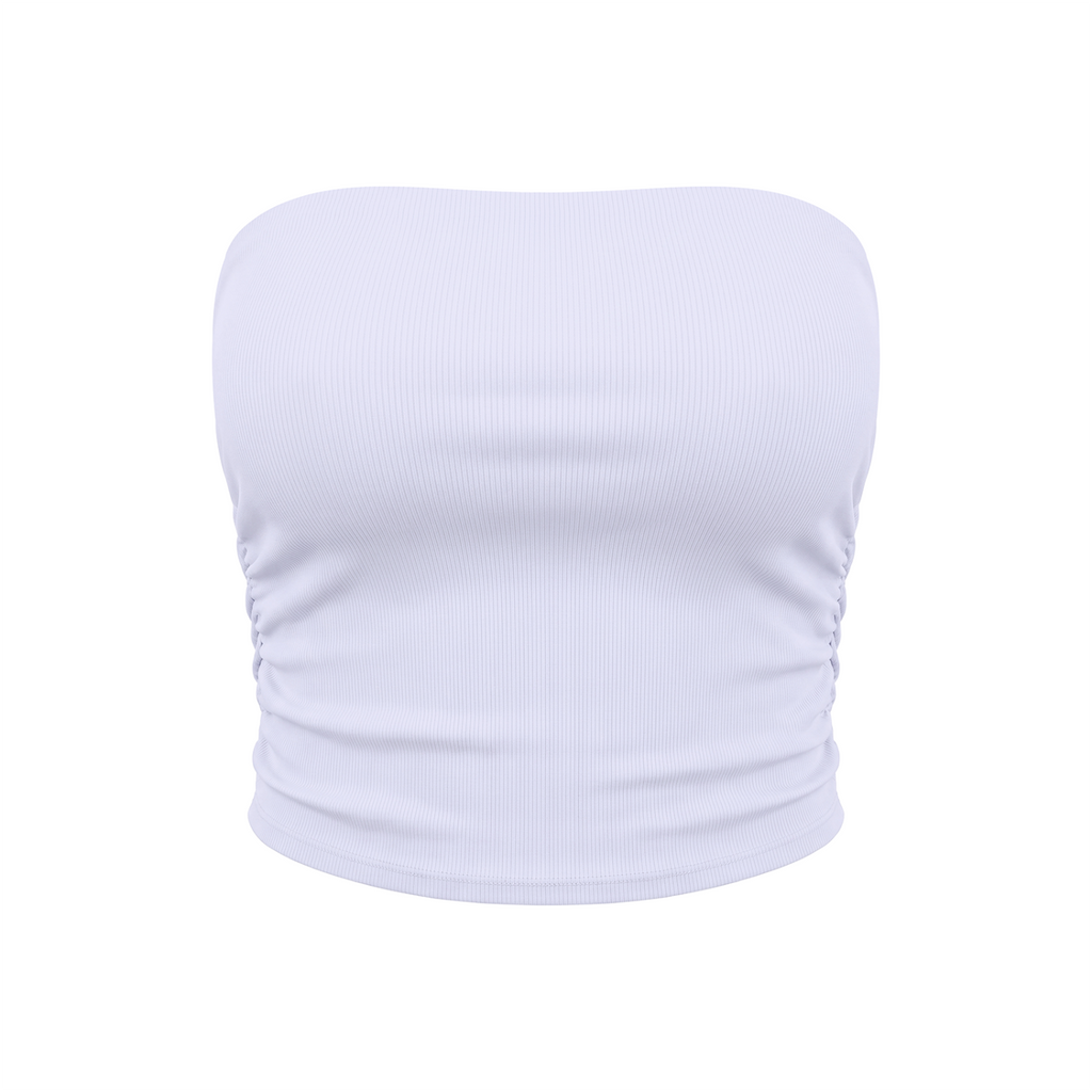 Women’s Ruched Cropped Tube Top