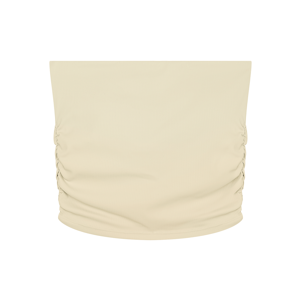 Women’s Ruched Cropped Tube Top