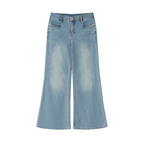 Box Box Boutique Women's Vintage Wash Flared Leg Jeans
