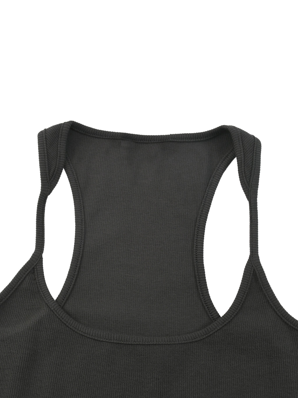 Petite Box Box Baby Slim Fit Ribbed Racerback Tank Top