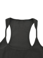 Petite Box Box Baby Slim Fit Ribbed Racerback Tank Top