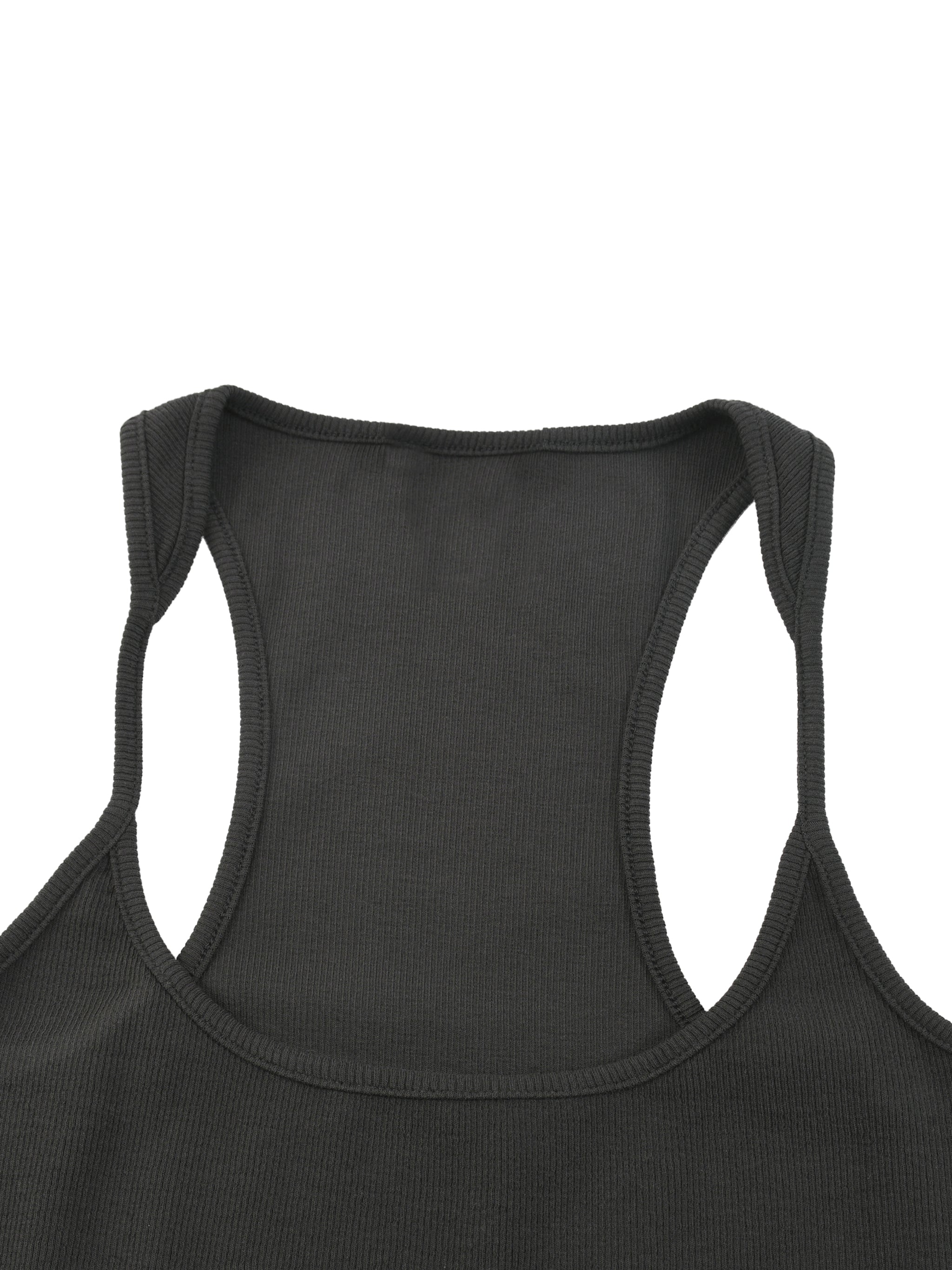 Petite Box Box Baby Slim Fit Ribbed Racerback Tank Top