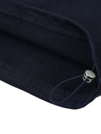 Oversized Contrast Striped Lapel Collar Sweatshirt