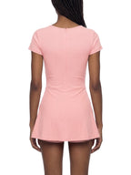 Women's Dual-Function Cape Tie-Waist Romper