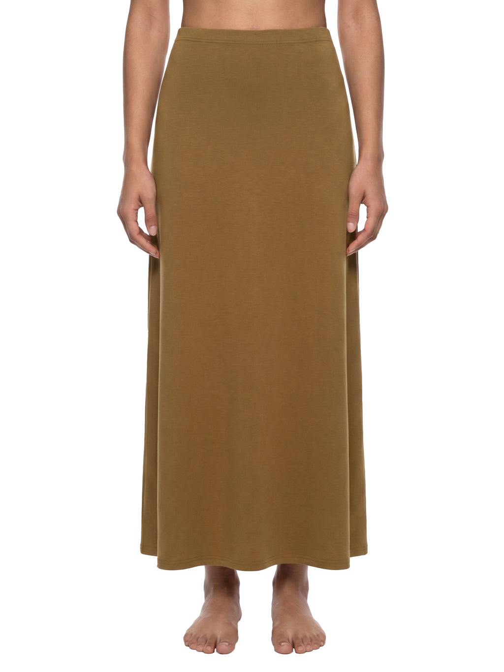 Women's Solid Color Knit Maxi Skirt