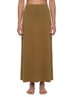 Women's Solid Color Knit Maxi Skirt