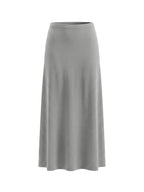 Women's Solid Color Knit Maxi Skirt