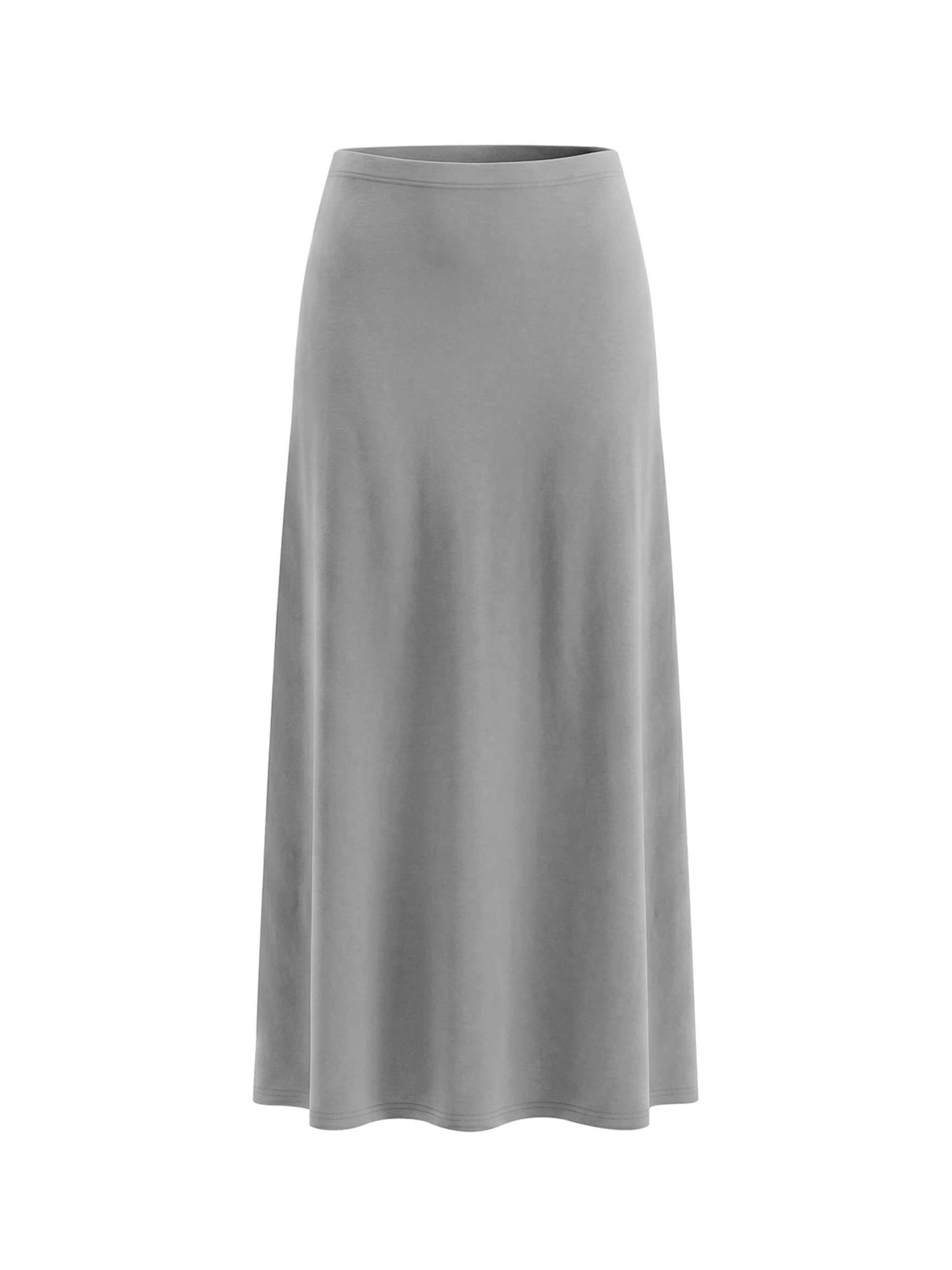Women's Solid Color Knit Maxi Skirt