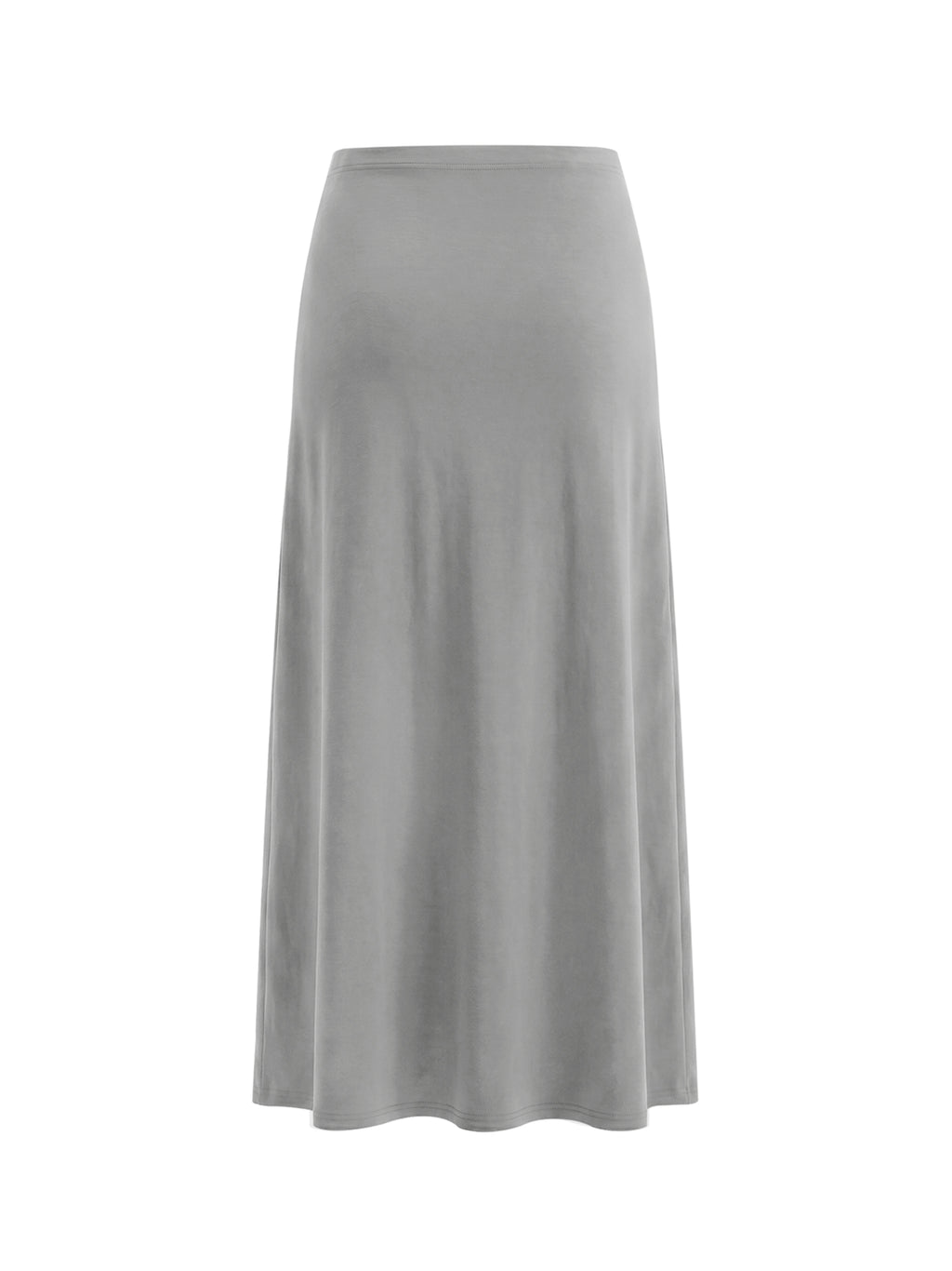 Women's Solid Color Knit Maxi Skirt
