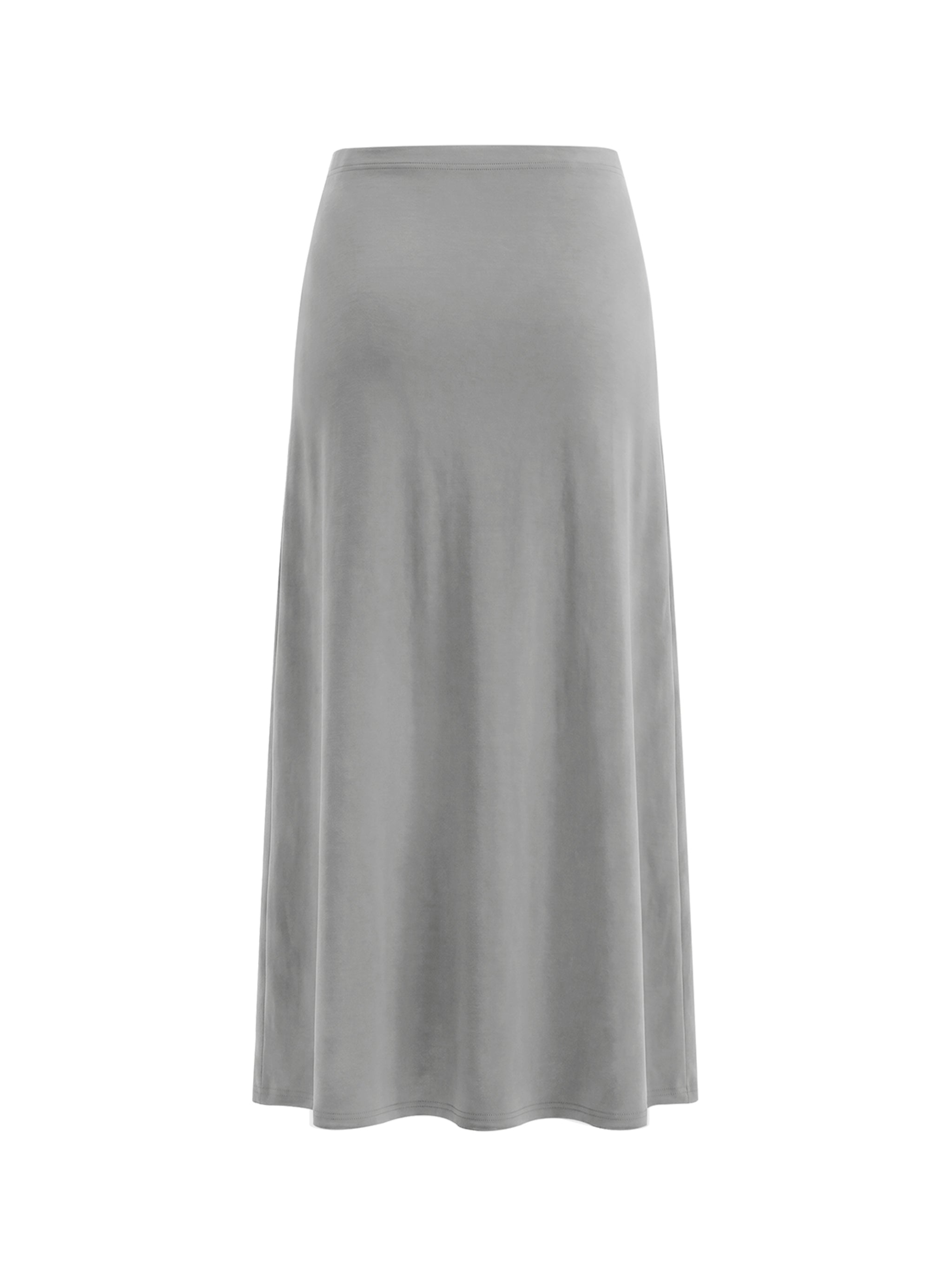 Women's Solid Color Knit Maxi Skirt
