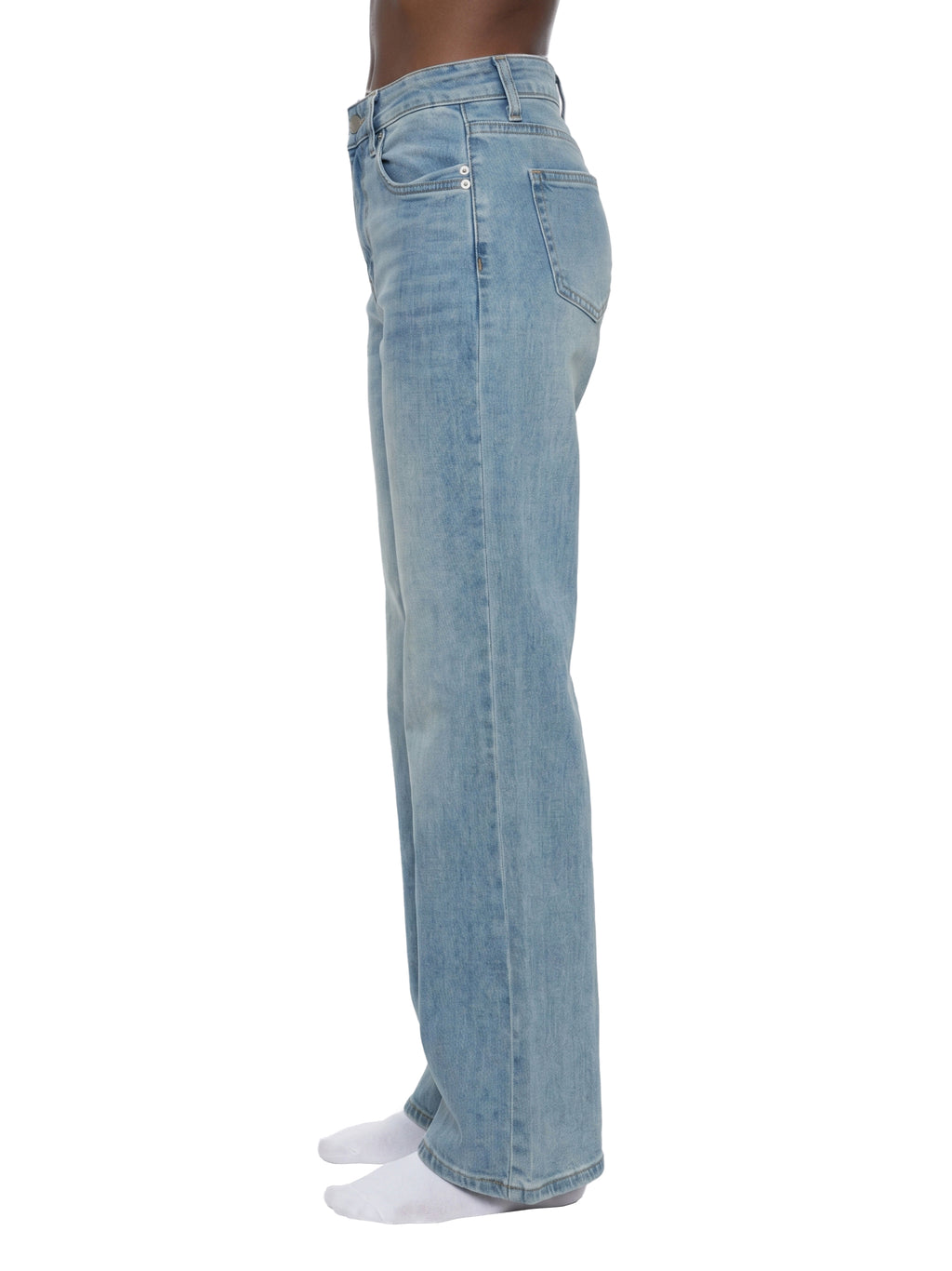 Box Box Boutique Women's Vintage Wash Flared Leg Jeans