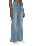 Box Box Boutique Women's Vintage Wash Flared Leg Jeans