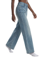 Box Box Boutique Women's Vintage Wash Flared Leg Jeans