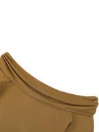 Women's Off-the-Shoulder Bell Sleeve Crop T-Shirt